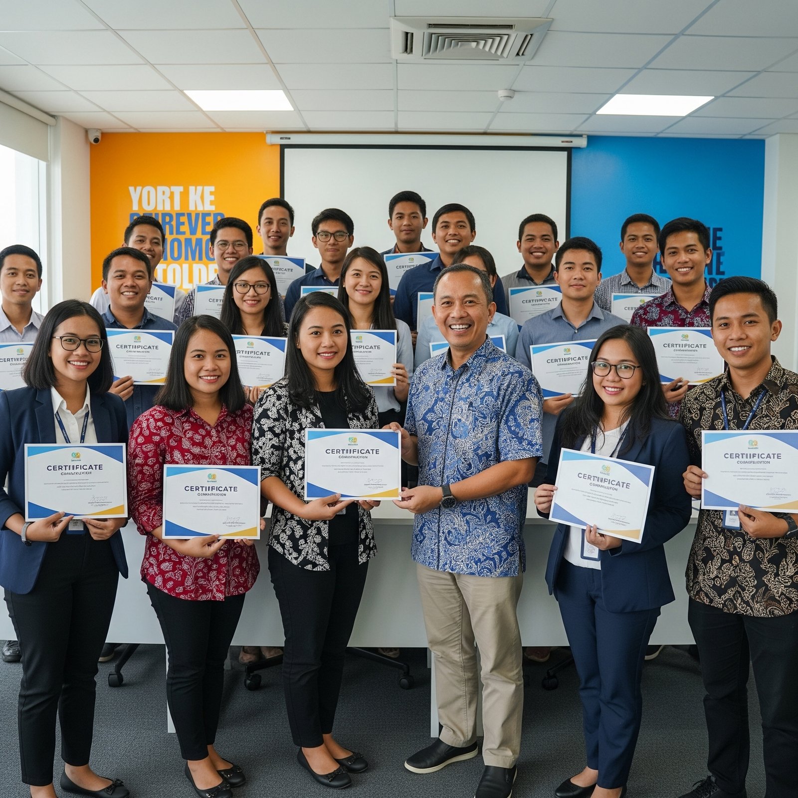 Menyelesaikan pelatihan vokasi